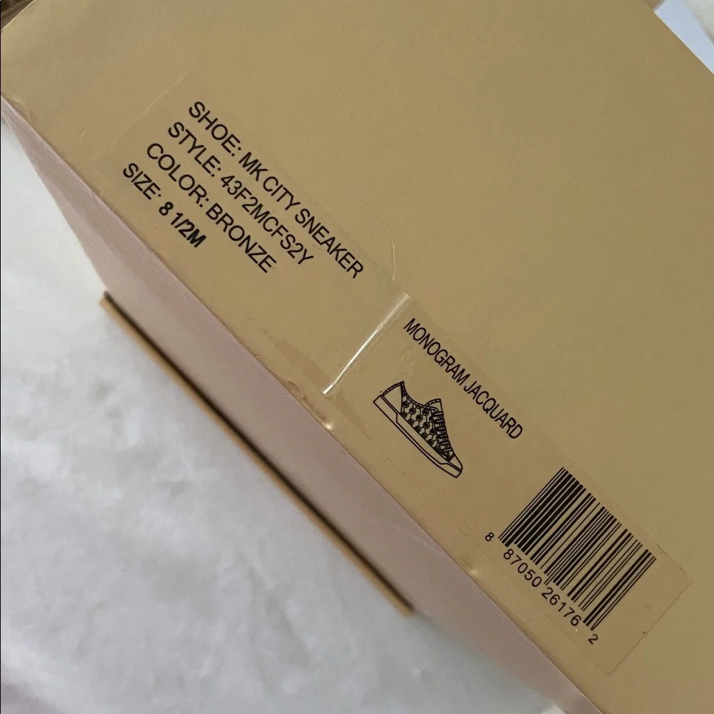 Michael Kors MK City Sneaker Monogram Jacquard Size 8.5 - Picture 10 of 11